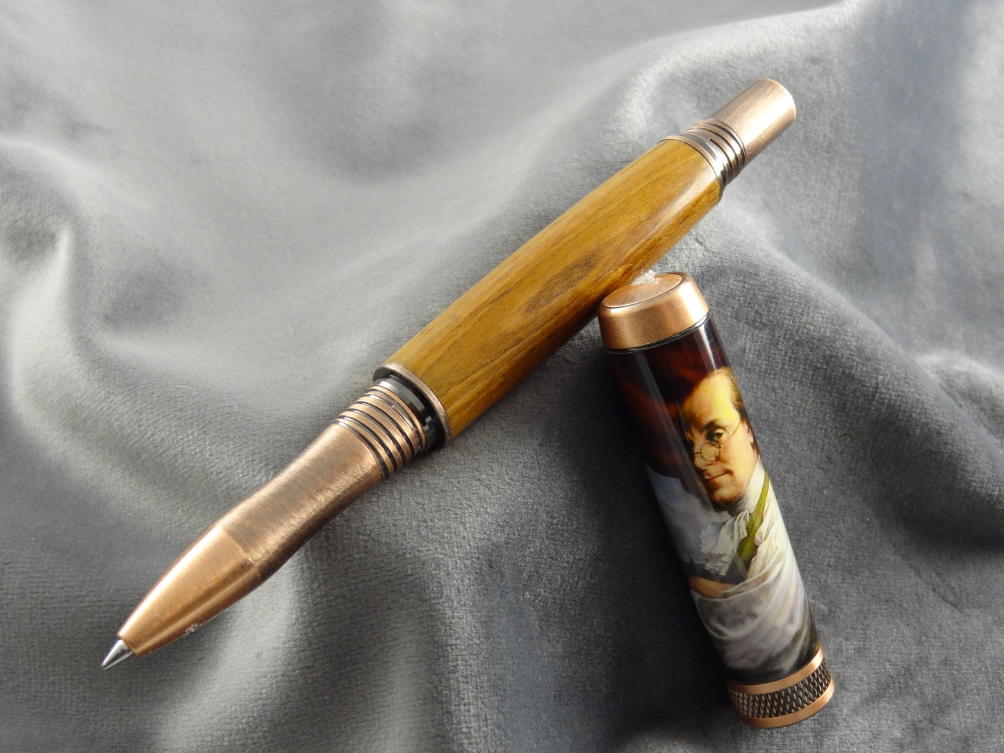 Benjamin Franklin Historical Ink Pen with COA and Coin
