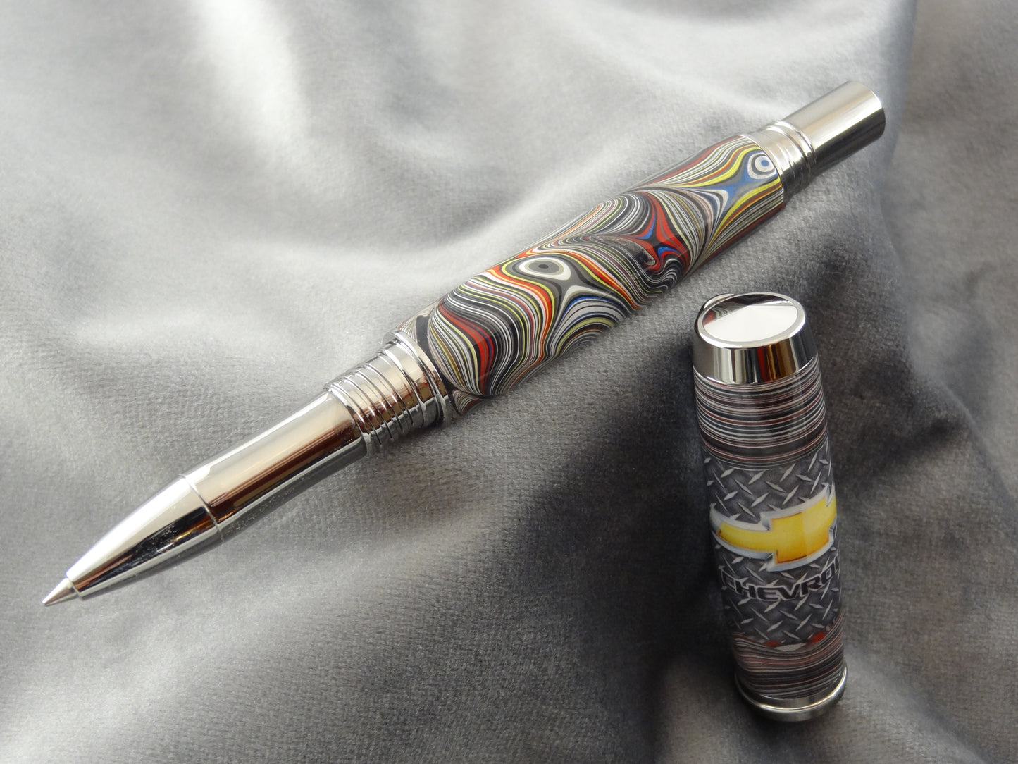 Chevrolet Corvette Fordite Rollerball Pen with COA