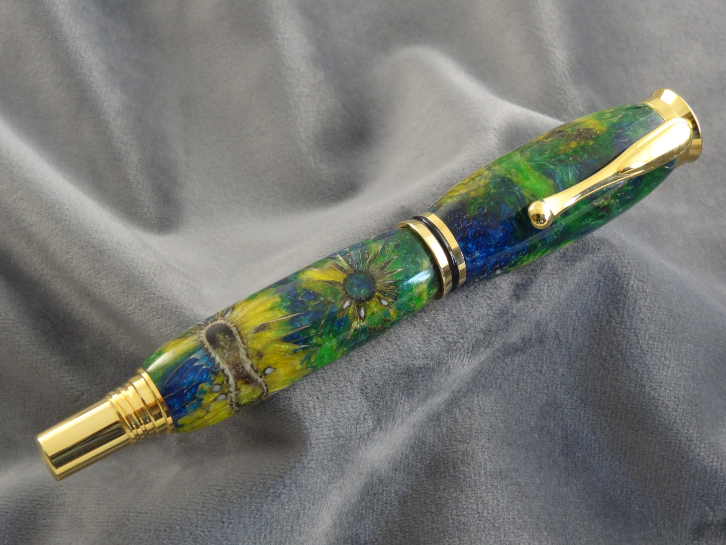 Yellow Thistle Acrylic Rollerball Ink Pen