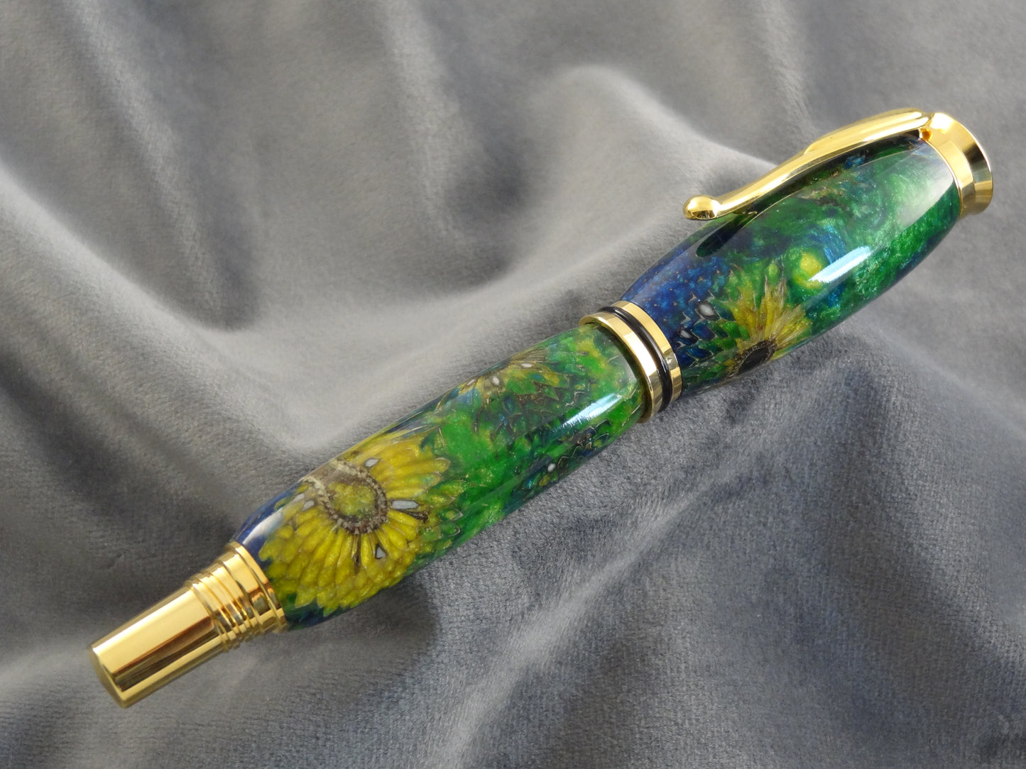 Yellow Thistle Acrylic Rollerball Ink Pen