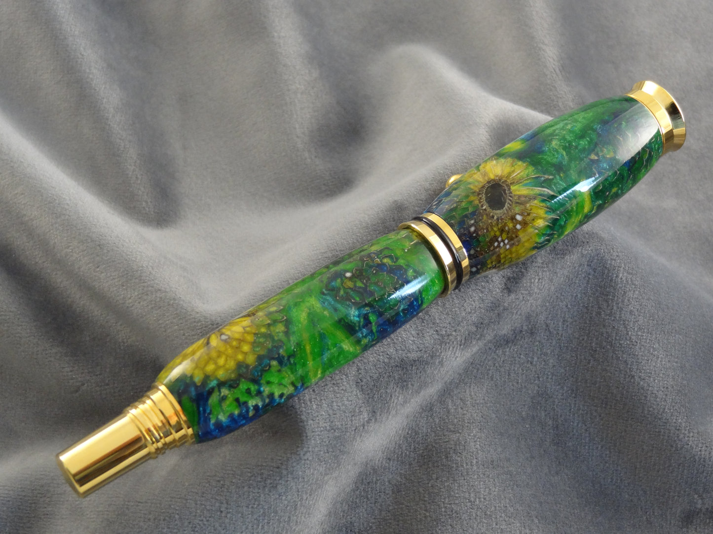 Yellow Thistle Acrylic Rollerball Ink Pen