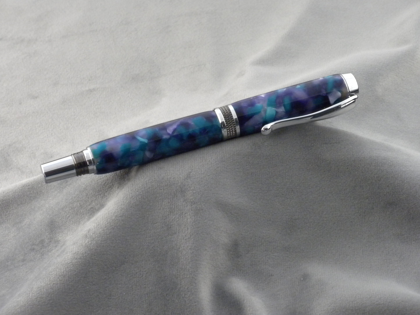 Azure Acrylic Rollerball Ink Pen