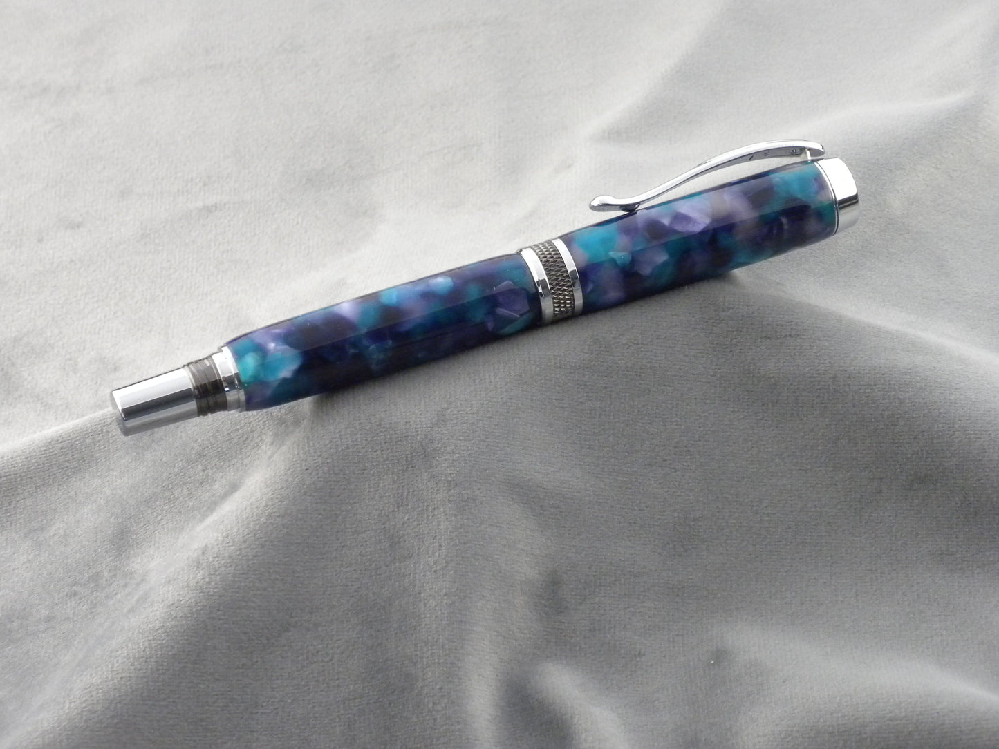 Azure Acrylic Rollerball Ink Pen