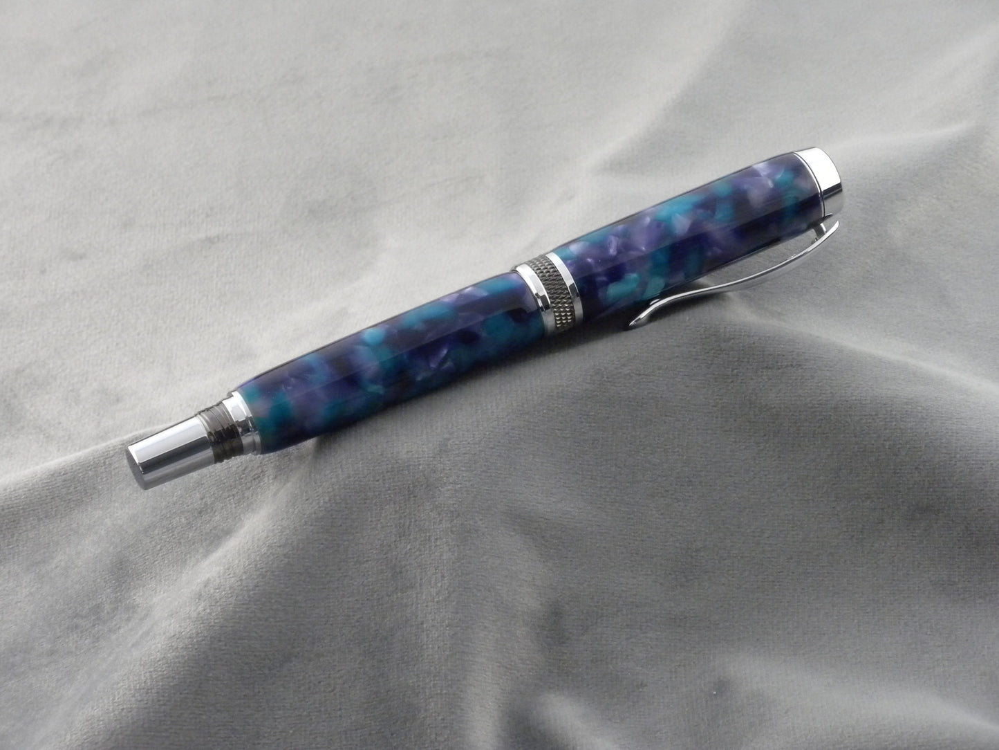 Azure Acrylic Rollerball Ink Pen