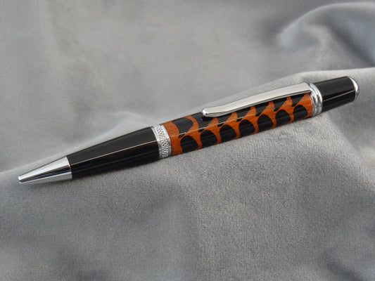 Padauk Wood with Black Inlay Ink Pen