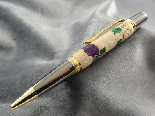 Wine Lovers Inlay Rollerball Pen