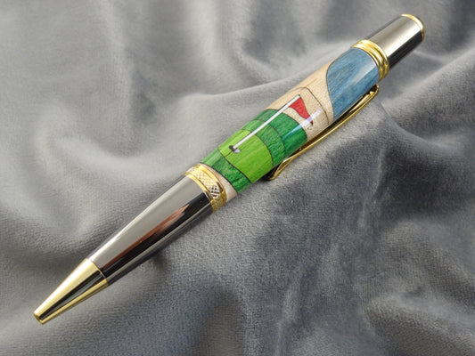 Golf Course Inlay Ink Pen