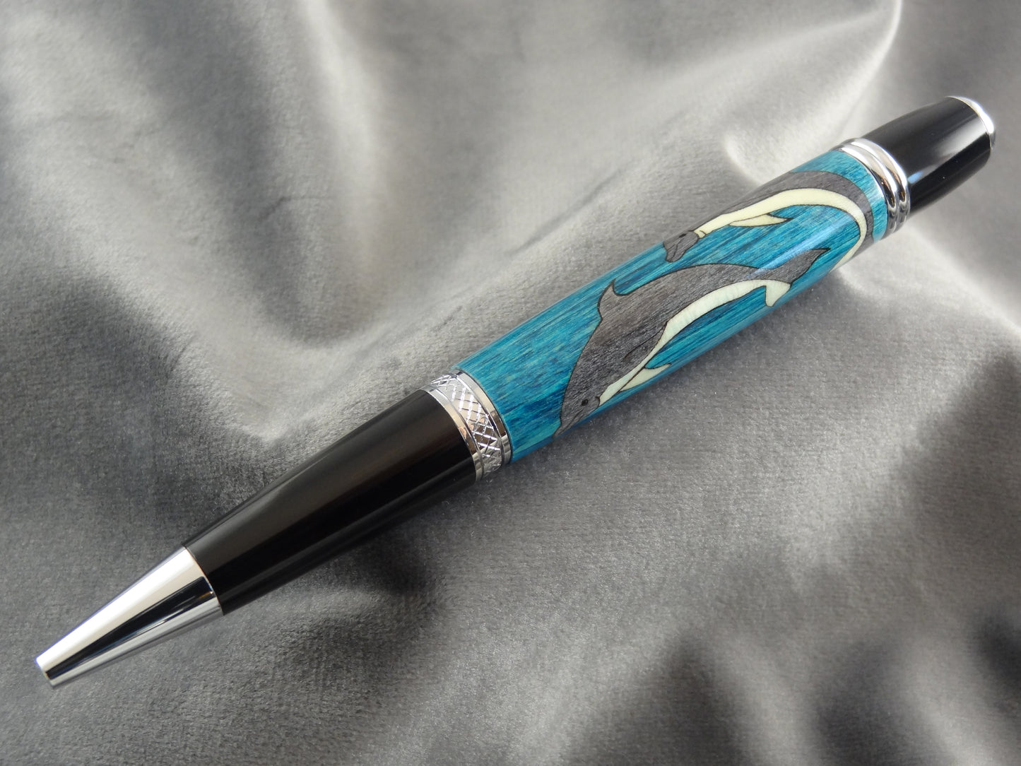 Dolphins Inlay Ink Pen
