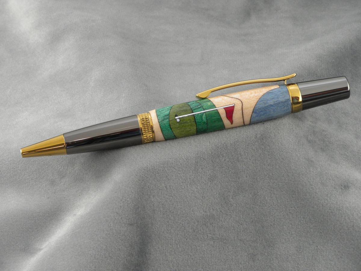 Golfers Inlay Rollerball Pen