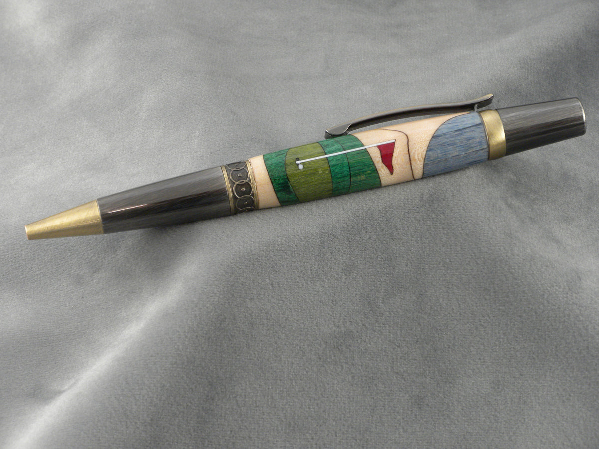 Golfers Inlay Rollerball Pen