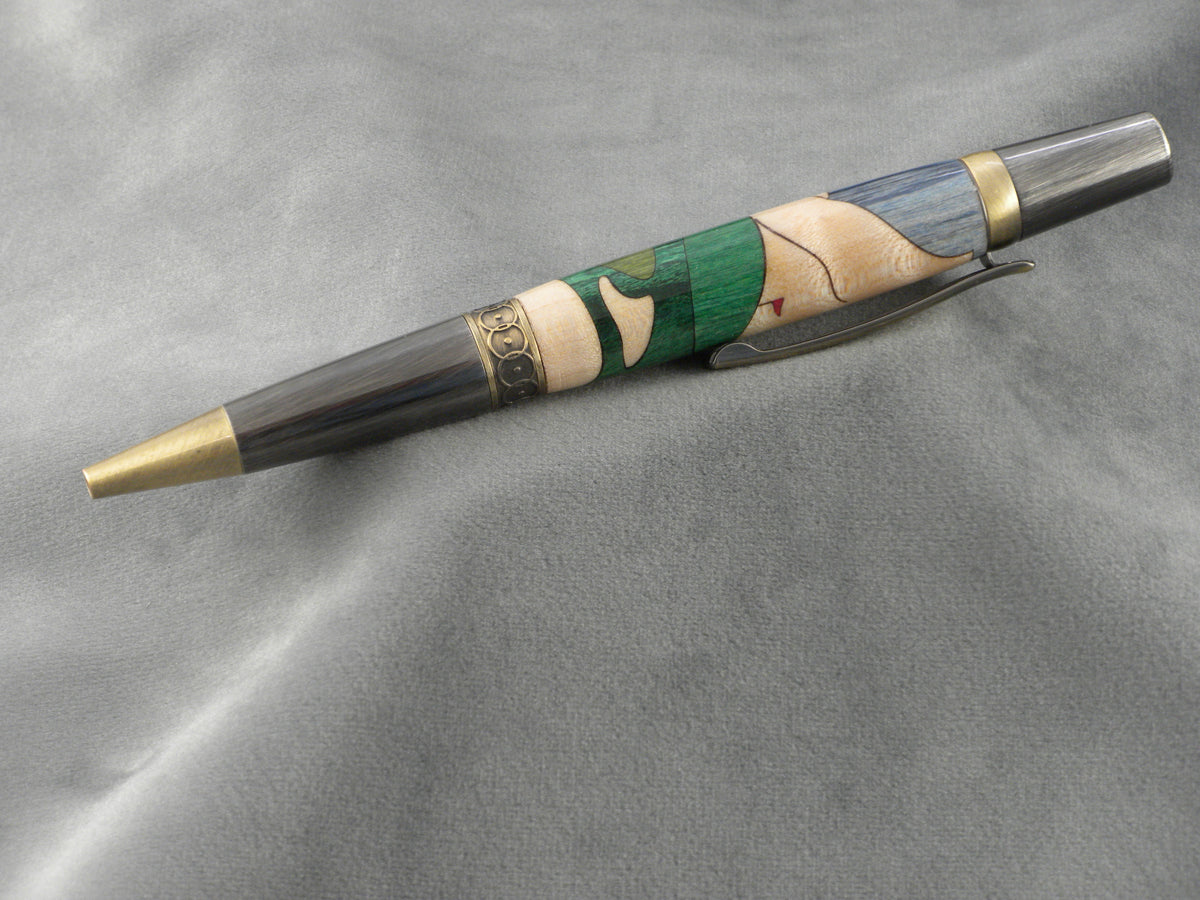 Golfers Inlay Rollerball Pen