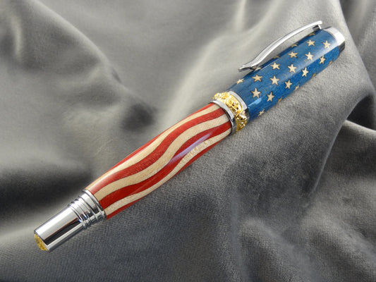 Star & Stripes Rollerball Ink Pen