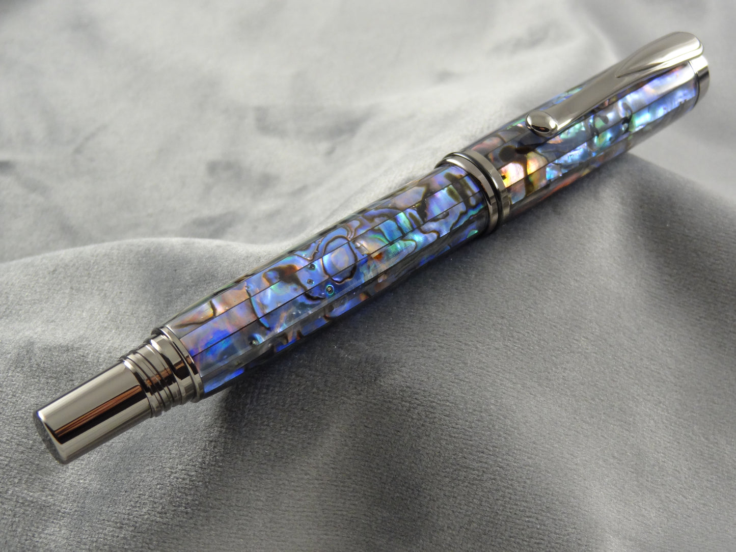 Abalone Blue Seashell Ink Pen