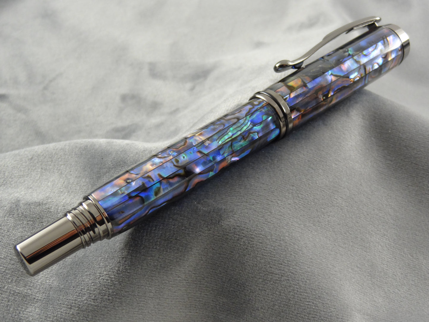 Abalone Blue Seashell Ink Pen