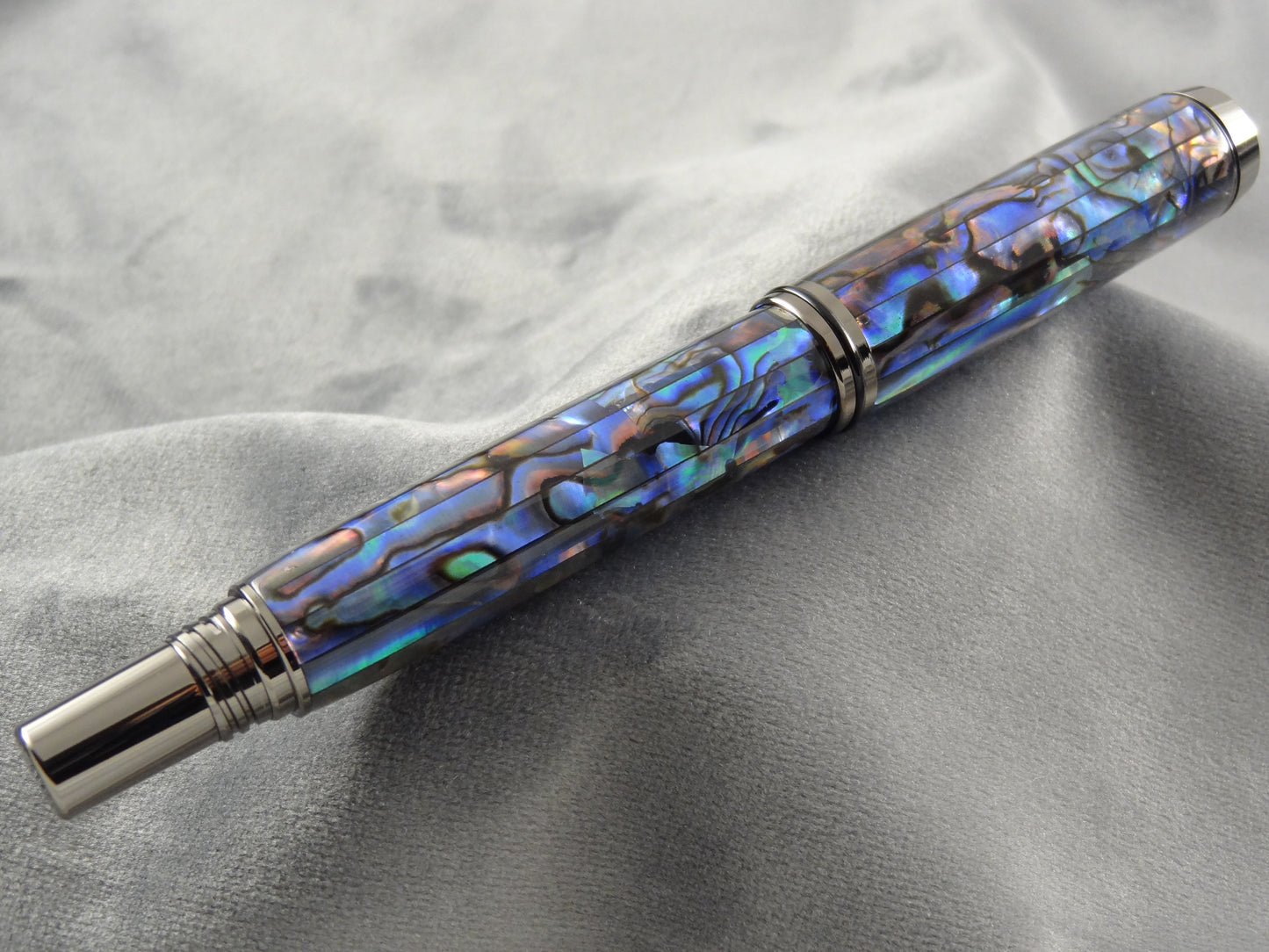 Abalone Blue Seashell Ink Pen