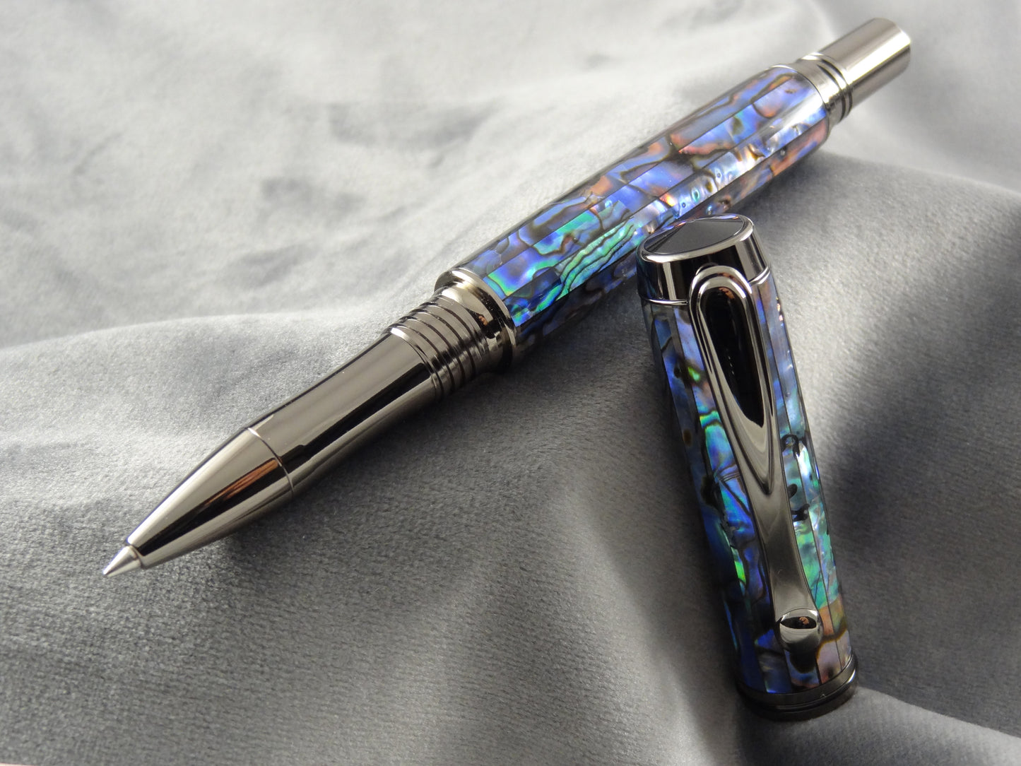 Abalone Blue Seashell Ink Pen