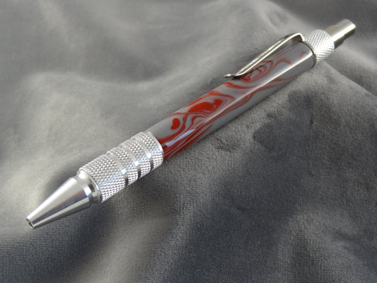 Scarlet & Grey Dura Click Ink Pen