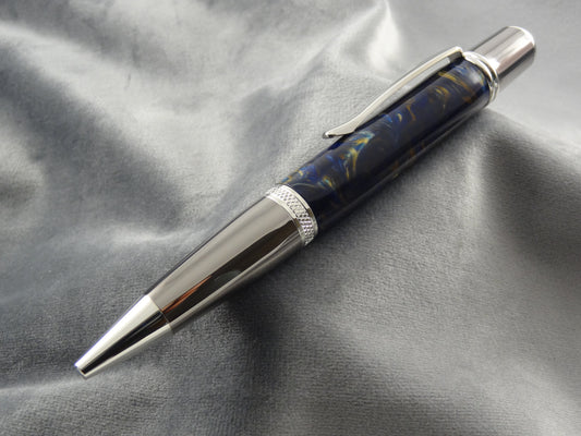 Golden Blue Flexigran Acrylic Ink Pen