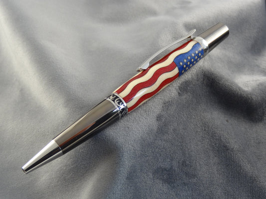 Stars & Stripes Inlay Ink Pen