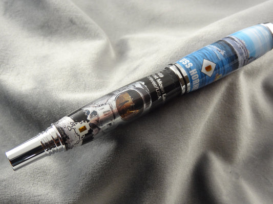 USS Hornet and Apollo 11 Historical Ink Pen with COA