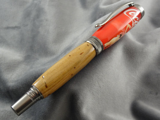 Coca Cola Pinup Barrel Historical Ink Pen