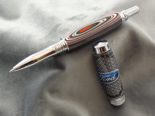 Fordite Ford Paint Acrylic Ink Pen with COA