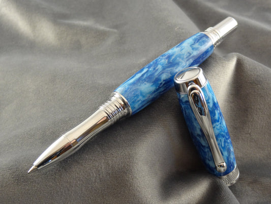 Blue Topaz Acrylic Ink Pen
