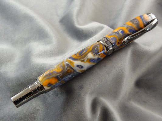 The Harbinger Diamond Knurl Rollerball Pen