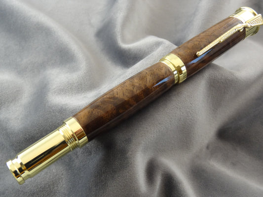 Over Under Walnut Burl Rollerball Pen
