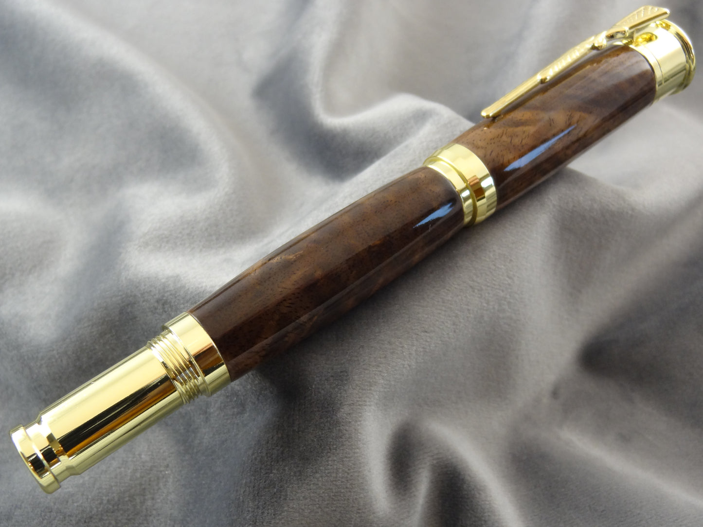 Over Under Walnut Burl Rollerball Pen