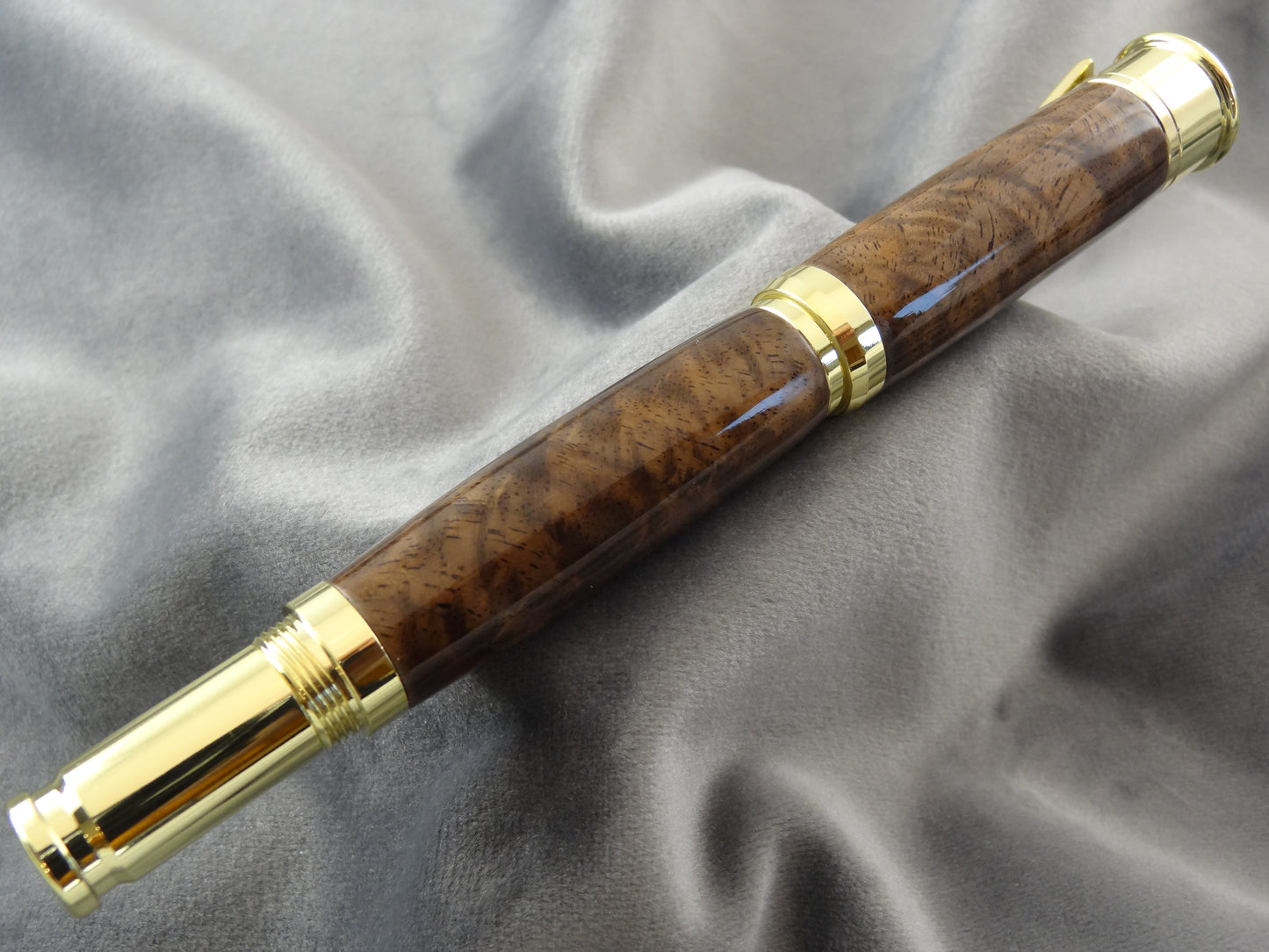 Over Under Walnut Burl Rollerball Pen