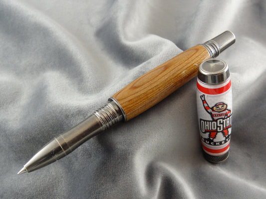 Ohio Stadium Diamond Knurl Rollerball Pen with COA