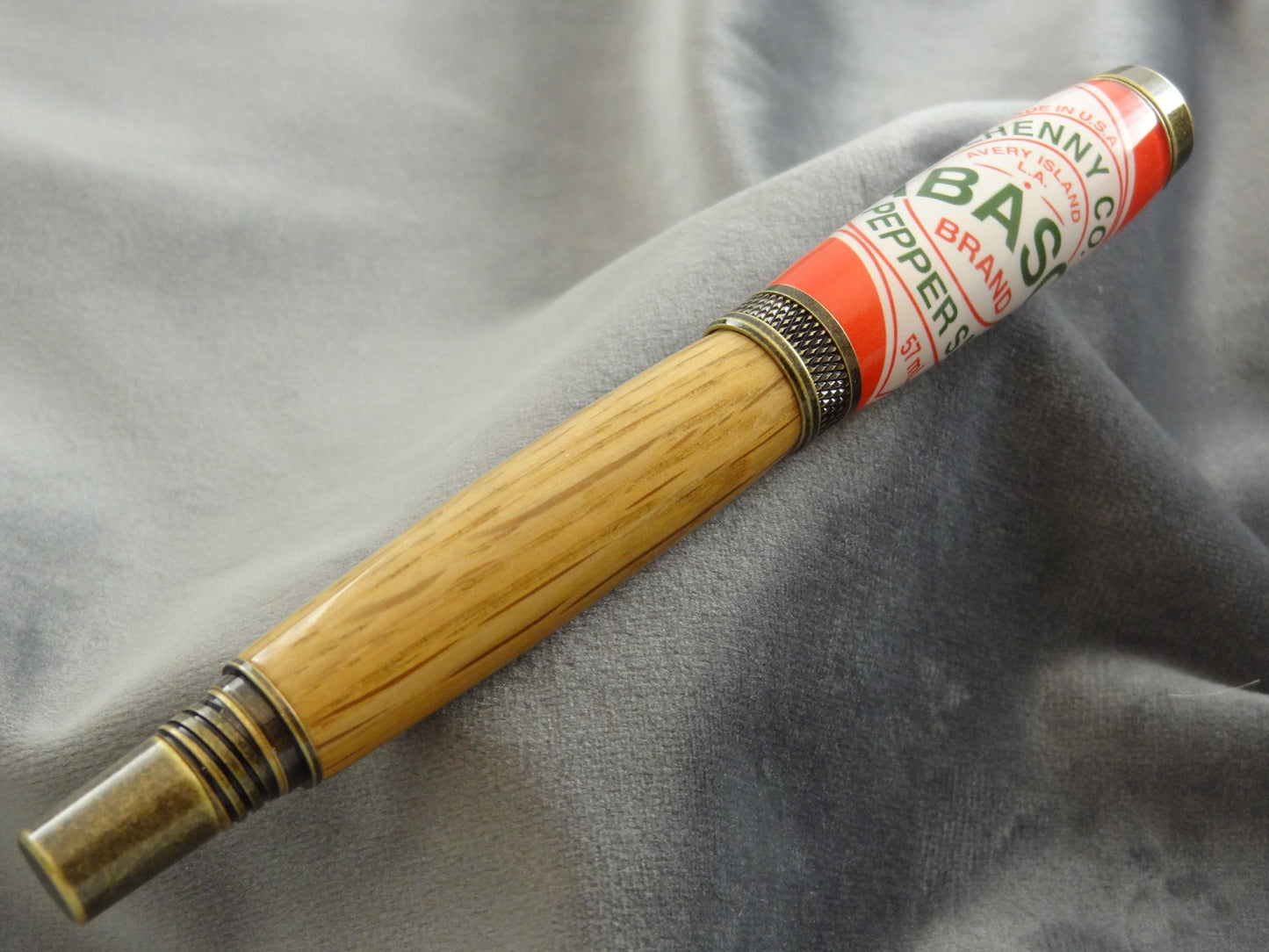 Tabasco White Oak Barrel Rollerball Pen