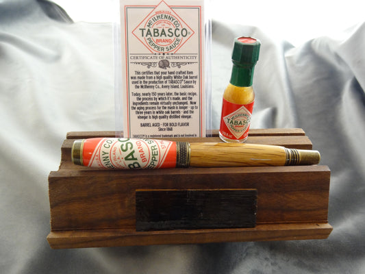 Tabasco White Oak Barrel Rollerball Pen