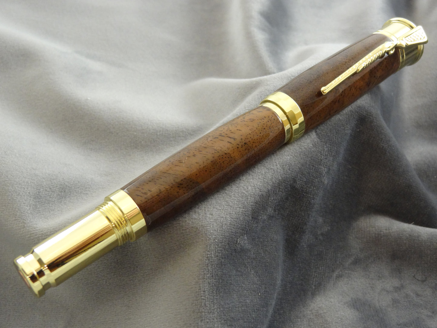 Over Under Walnut Burl Ink Pen
