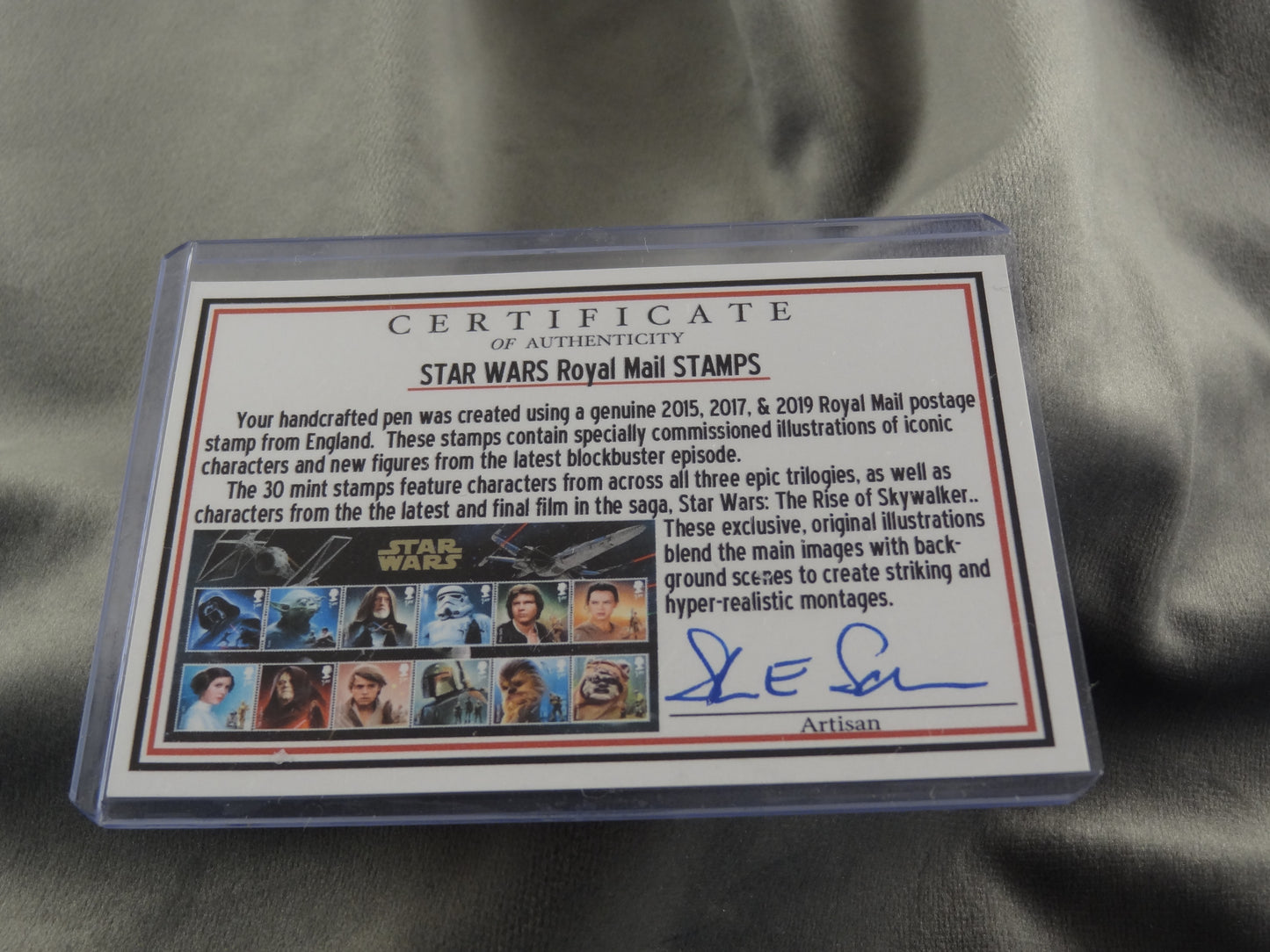 Princess Leia Star Wars Pen with COA