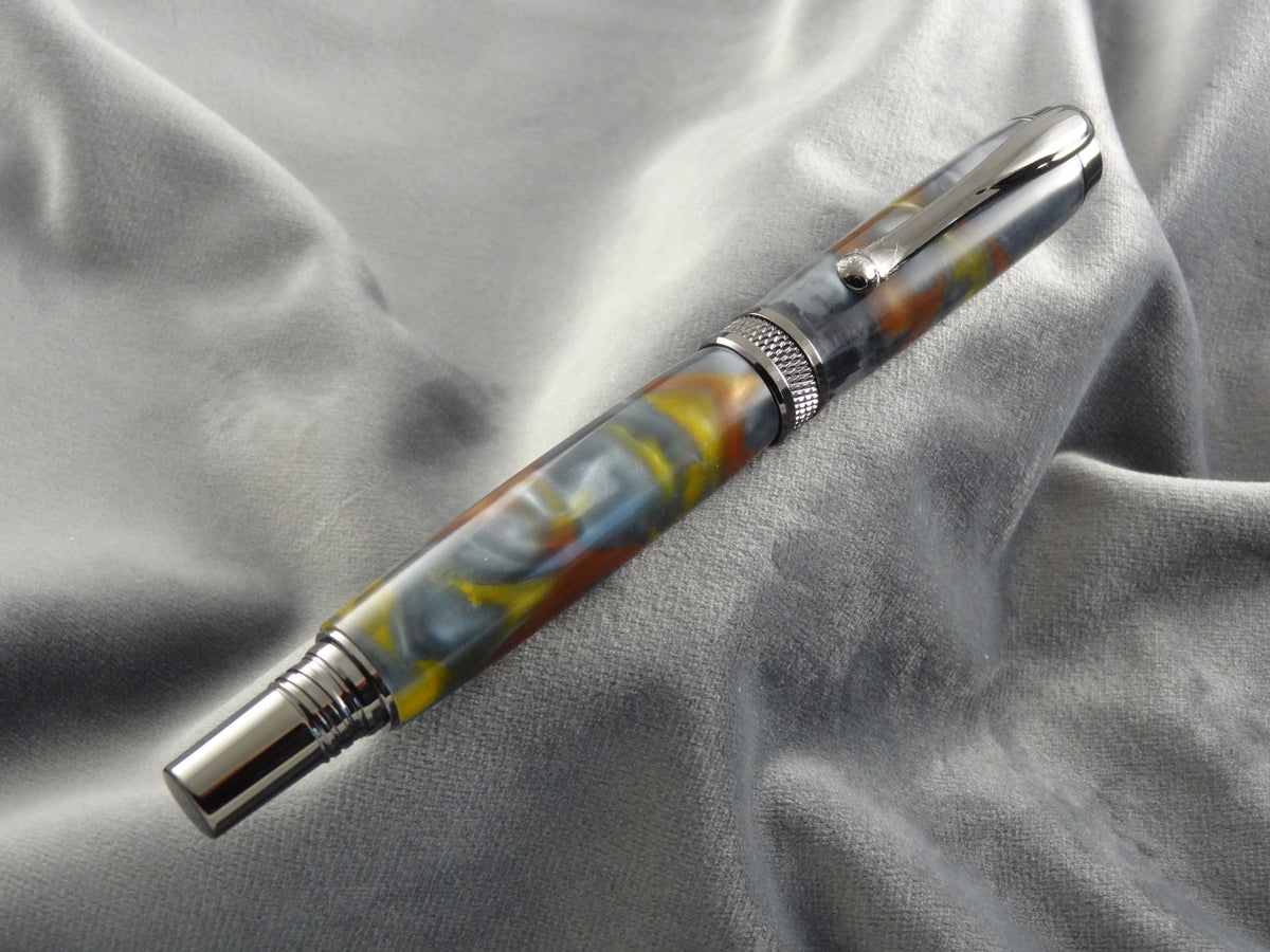 Liquid Metal Acrylic Rollerball Pen