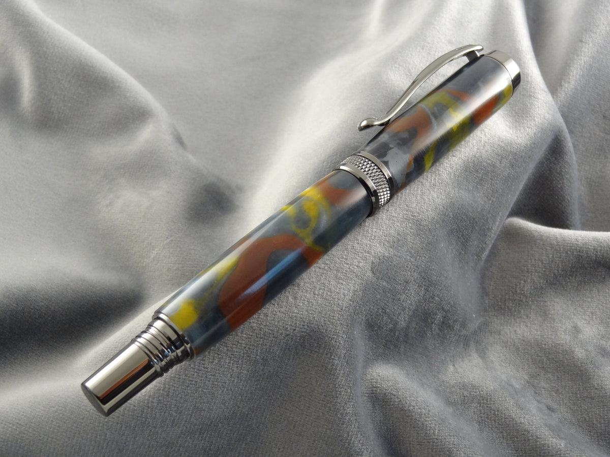 Liquid Metal Acrylic Rollerball Pen