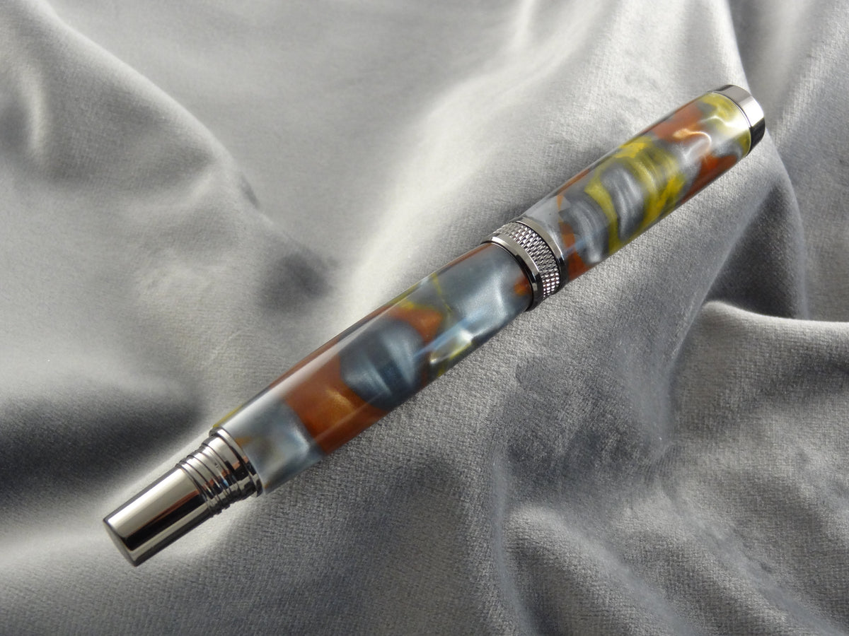 Liquid Metal Acrylic Rollerball Pen