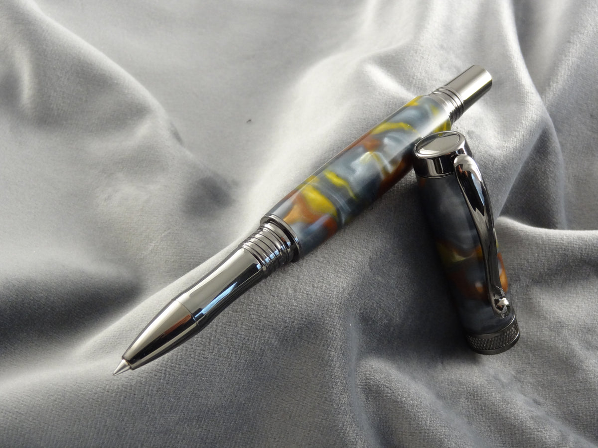 Liquid Metal Acrylic Rollerball Pen