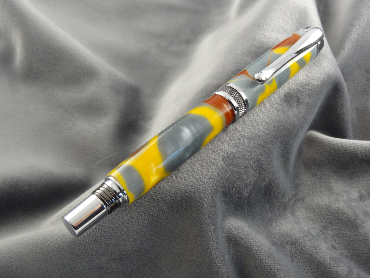 Liquid Metal Acrylic Rollerball Pen