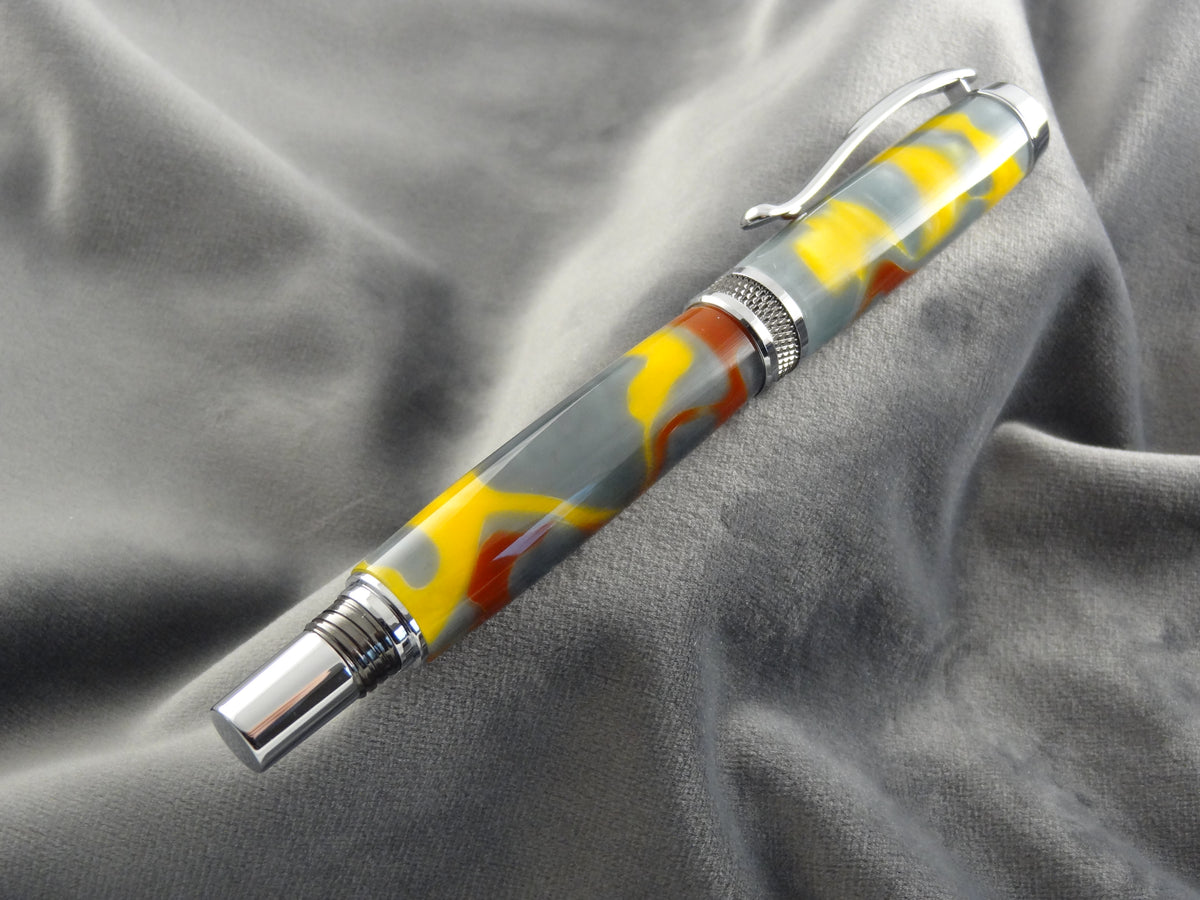 Liquid Metal Acrylic Rollerball Pen