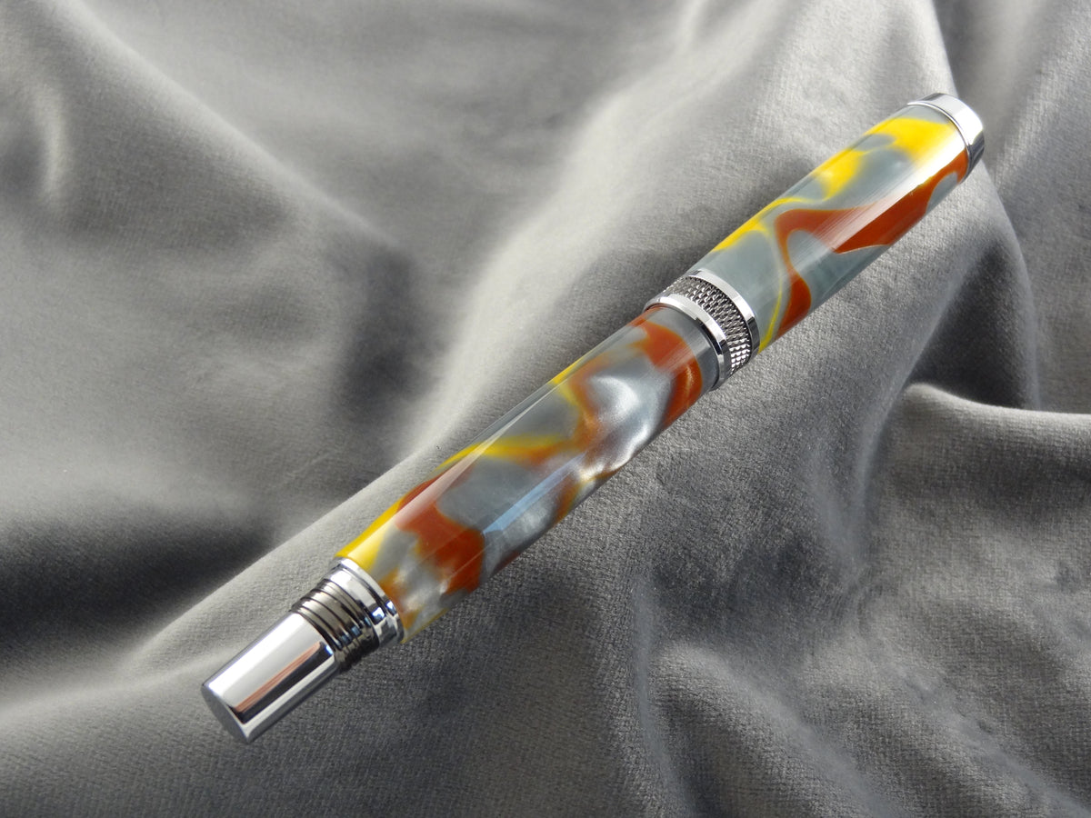 Liquid Metal Acrylic Rollerball Pen