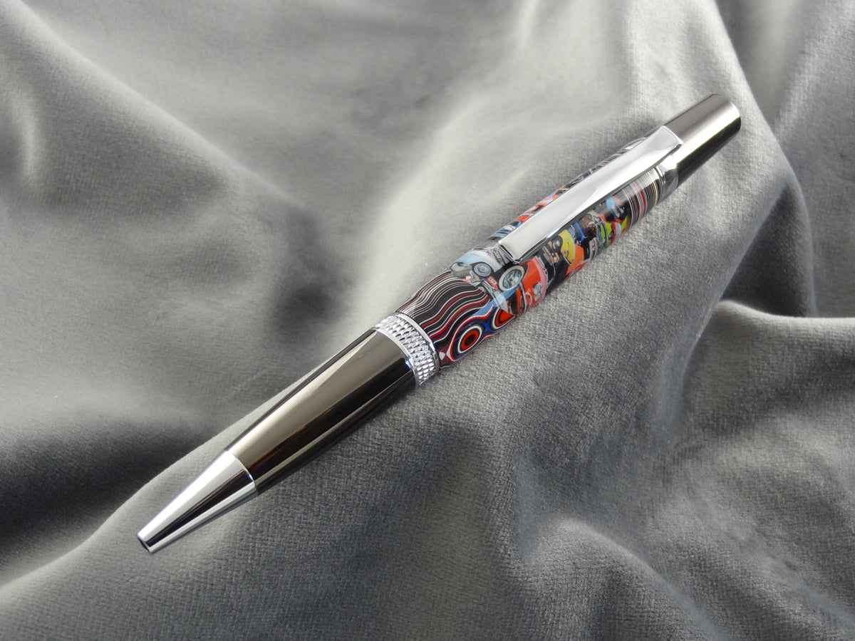 Classic Car Fordite Ink Pen with COA