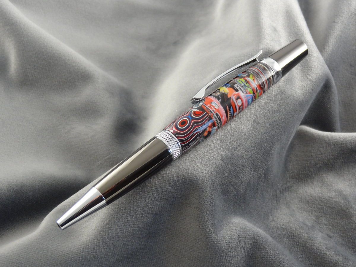 Classic Car Fordite Ink Pen with COA
