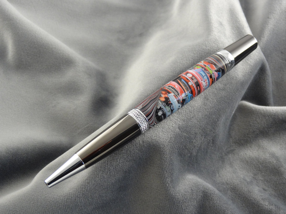 Classic Car Fordite Ink Pen with COA