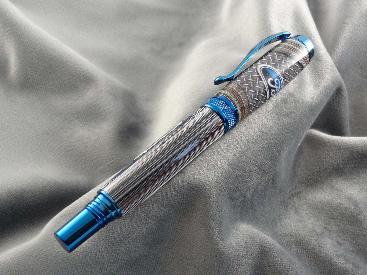 Ford Logo with Fordite Ink Pen with COA