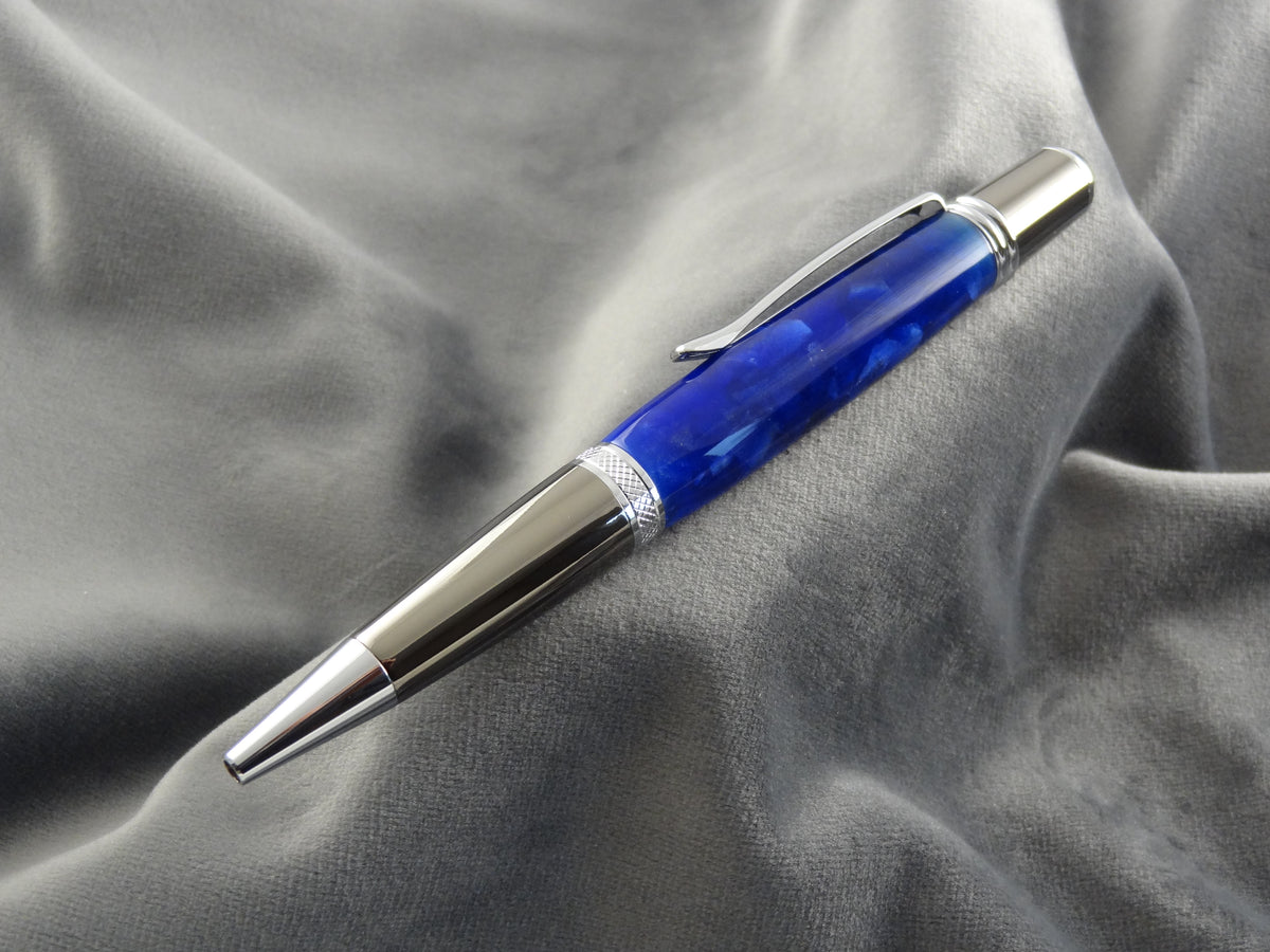 Deep Ocean Blue Acrylic Ink Pen