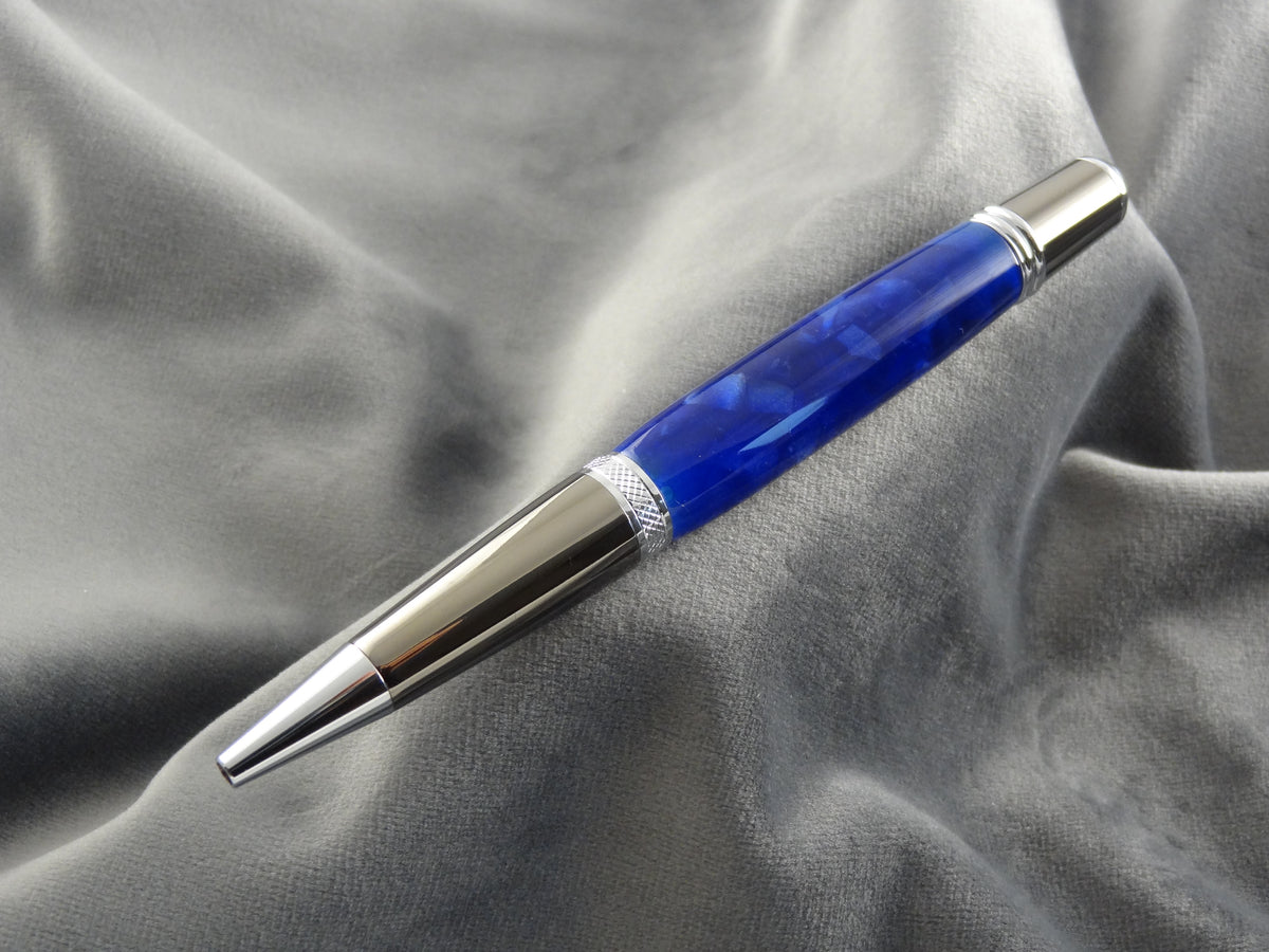 Deep Ocean Blue Acrylic Ink Pen