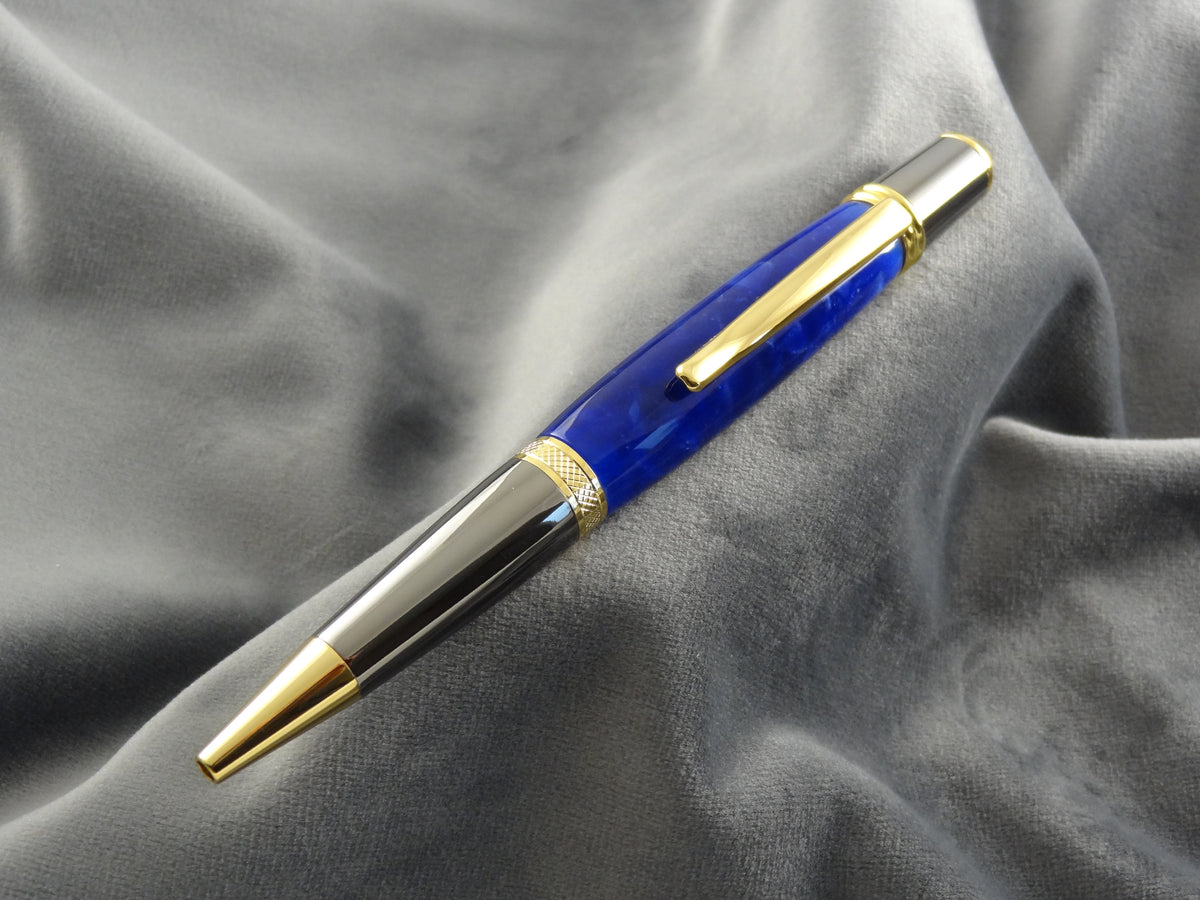 Deep Ocean Blue Acrylic Ink Pen